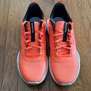 Reebok Bright Orange Sneakers with Black Details